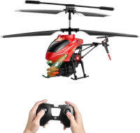 VEVOR RC Helicopter, 2.4GHz Flying Remote Control Helicopter with Shooting Mode, 3.5 Channel RC Airplane for Kid, Altitude Hold, One-Key Takeoff/Landing & LED Lights, Toys for Kids Ages 14 and up