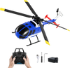 VEVOR RC Helicopter, 2.4GHz 4-Propeller Remote Control Helicopter with 6-Axis Gyro, 4-Channel RC Airplane for Beginner, LED Light & One-Key Takeoff/Landing, Plane Toys for Kids Ages 8 and up