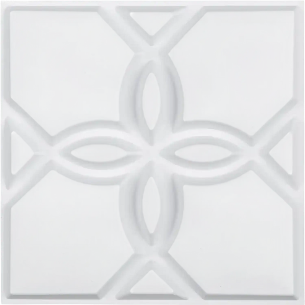 VEVOR 3D Wall Panels, 33-Pack 11.81 x 11.81 in PVC Modern Art Minimalist Floral Tiles, 32 Sq.Ft Coverage Accent Wall Panel, Interior Home Decor for Ceiling, Bedroom, Living & Gaming Room, Matte White