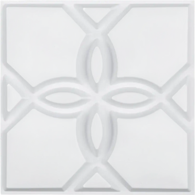 VEVOR 3D Wall Panels, 33-Pack 11.81 x 11.81 in PVC Modern Art Minimalist Floral Tiles, 32 Sq.Ft Coverage Accent Wall Panel, Interior Home Decor for Ceiling, Bedroom, Living & Gaming Room, Matte White