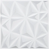 VEVOR 3D Wall Panels, 33-Pack 11.81 x 11.81 in PVC Modern Art Minimalist Diamond Tiles, 32 Sq.Ft Coverage Accent Wall Panel, Interior Home Decor for Ceiling, Bedroom, Living & Gaming Room, Matte White