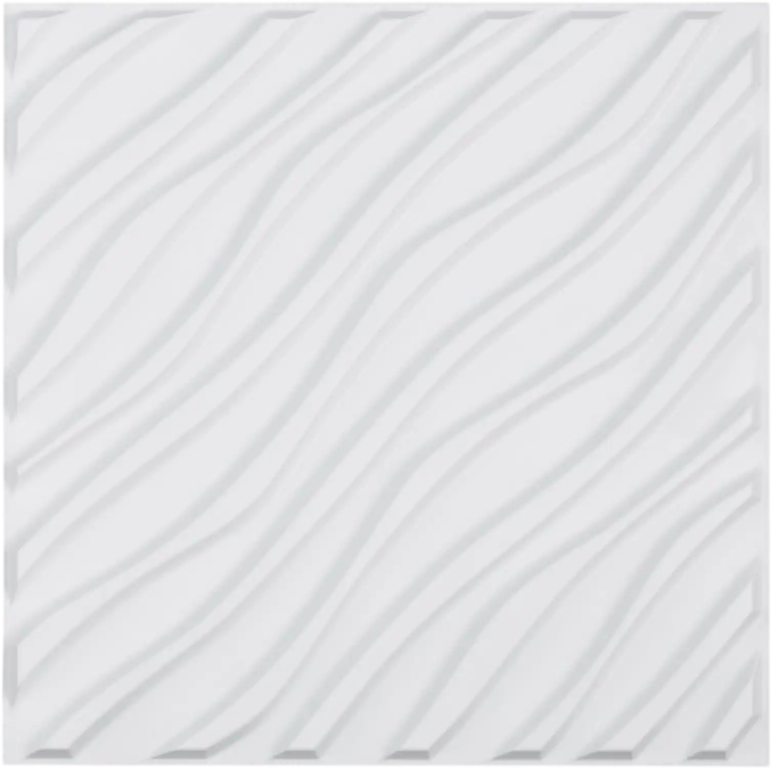Vevor Wall Panels 3D Modern Wave Interior Decor Matte White 12-Pack New