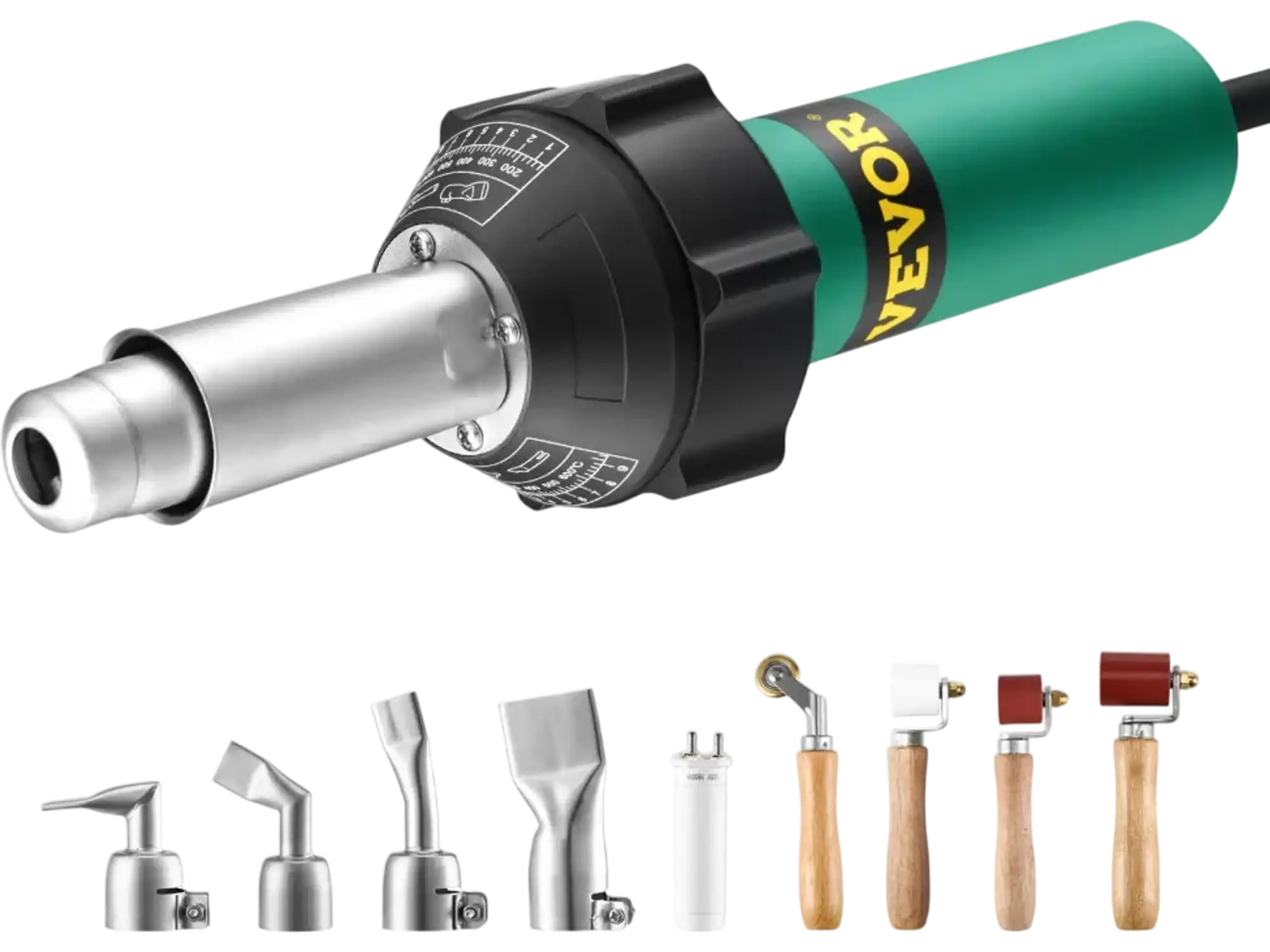 Vevor Hot Air Plastic Welder 1600W PVC TPO Vinyl Heat Gun Kit New