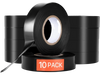 VEVOR 600V Electrical Tape, 10 Rolls, 3/4 in x 66 ft General Purpose PVC Insulating Wire, 0℉ to 221℉ Flame Retardant, Waterproof, Secure Adhesion, Weather Resistance, for Electrical Equipment, Black