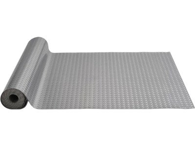 VEVOR Garage Floor Mat, 228.35 x 59.05 inch PVC Garage Flooring Roll, Non-slip Diamond Texture, 93.65 sq.ft Covering Space, Garage Mats for Under Cars, for Gyms Boats Car Trailer, Silver