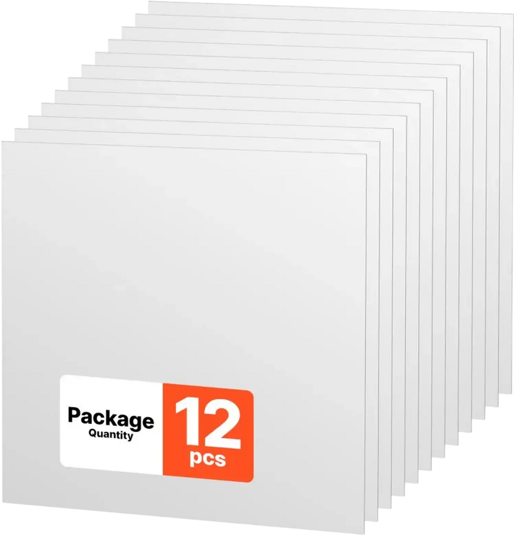 VEVOR 24 x 24 in PVC Ceiling Tiles 12-Pack Drop Ceiling Panels White, PVC Foam Board, Grid Fit, Water-Resistant, Flexible Cut, Easy to Clean, Modern Decorative for Home,Office,Kitchen,Living Room