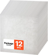 VEVOR 24 x 24 in PVC Ceiling Tiles 12-Pack Drop Ceiling Panels White Marble, PVC Foam Board, Grid Fit, Water-Resistant, Flexible Cut, Easy to Clean, Modern Decorative Finish for Home, Office Areas