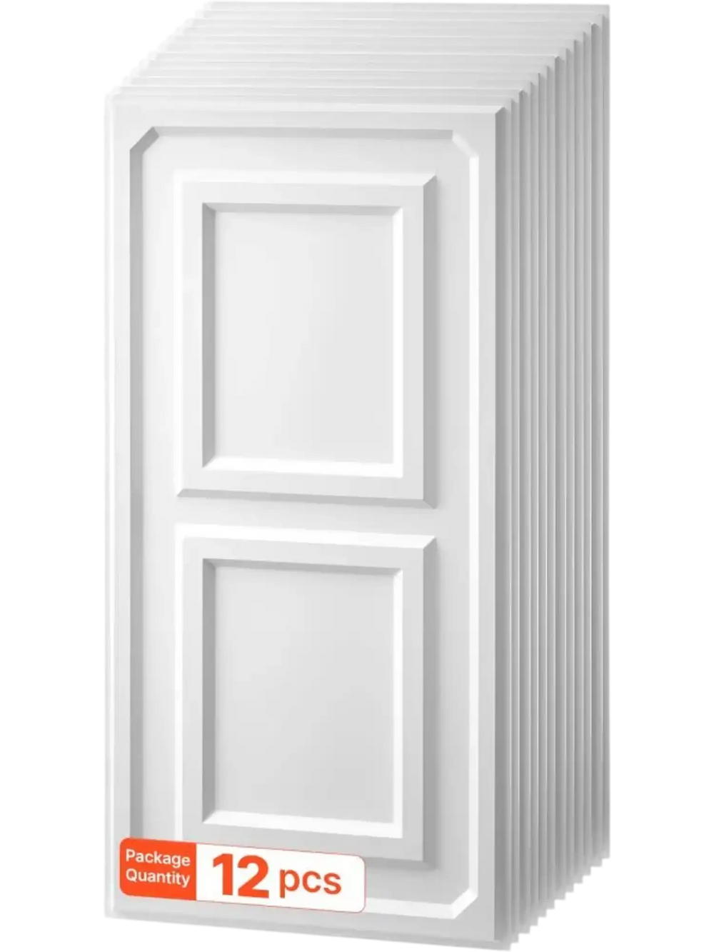 VEVOR 24 x 48 in PVC Ceiling Tiles 12-Pack White 3D Textured Accent Panels, PVC Sheet for Drop Grid, Impact-Resistant, Paintable Surface, Easy Cut, Modern Decorative Style for Home, Office Area