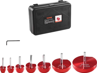 Vevor Pipe Reamer Kit 7-Piece PVC Fitting Socket Saver Set New