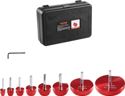 Vevor Pipe Reamer 8-Piece PVC Fitting Socket Saver Kit New