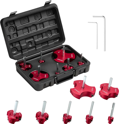 VEVOR PVC Pipe Reamer Kit, 7-Piece, 3 Blades PVC Fitting Socket Saver, Includes 1/2