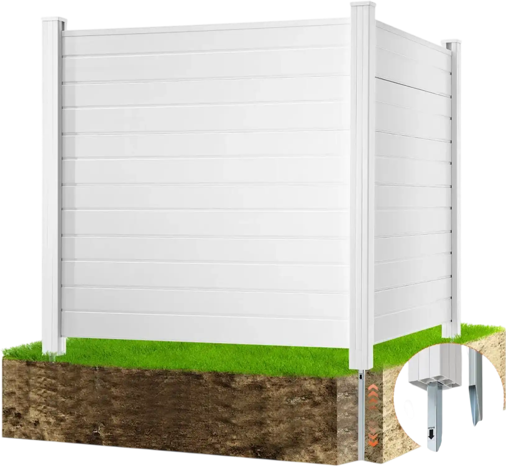Vevor Privacy Fence Outdoor Privacy Screen for A/C Units and Trash Cans 50