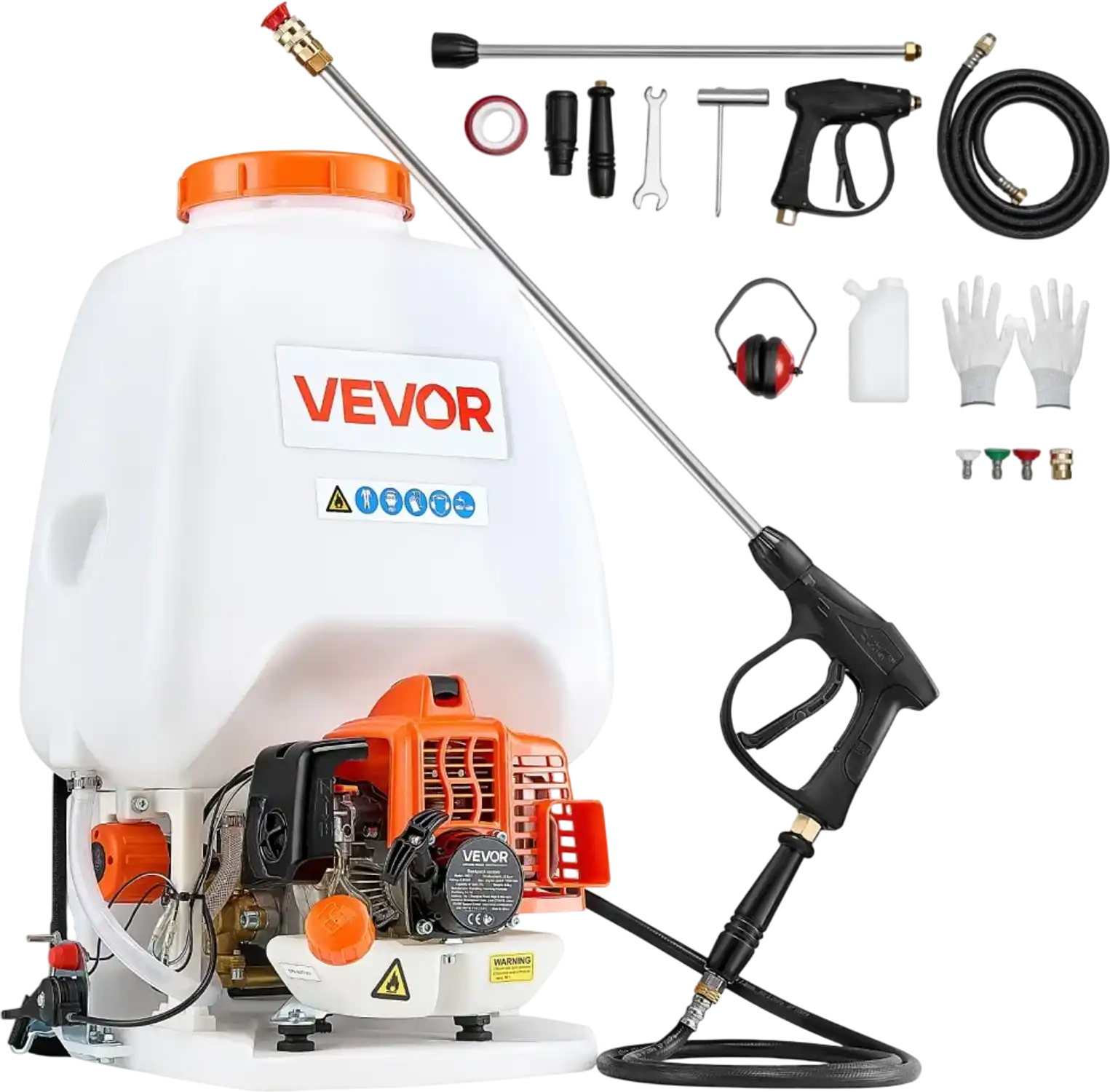 Vevor Backpack Sprayer Gas Powered 6.5 Gallon Garden Lawn Sprayer New