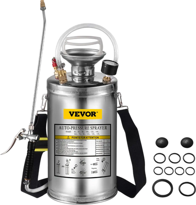 Vevor Sprayer 1.5 Gal Stainless Steel Hand Pump Garden Sanitizing New