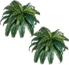 VEVOR Artificial Ferns 2 Pcs, Natural Spread Diameter 35-39 Inch, Large Hanging Artificial Boston Ferns, Fake Plant Wall Decor with 35 Branches, Faux Fern for Home and Office (Flowerpot Unincluded)