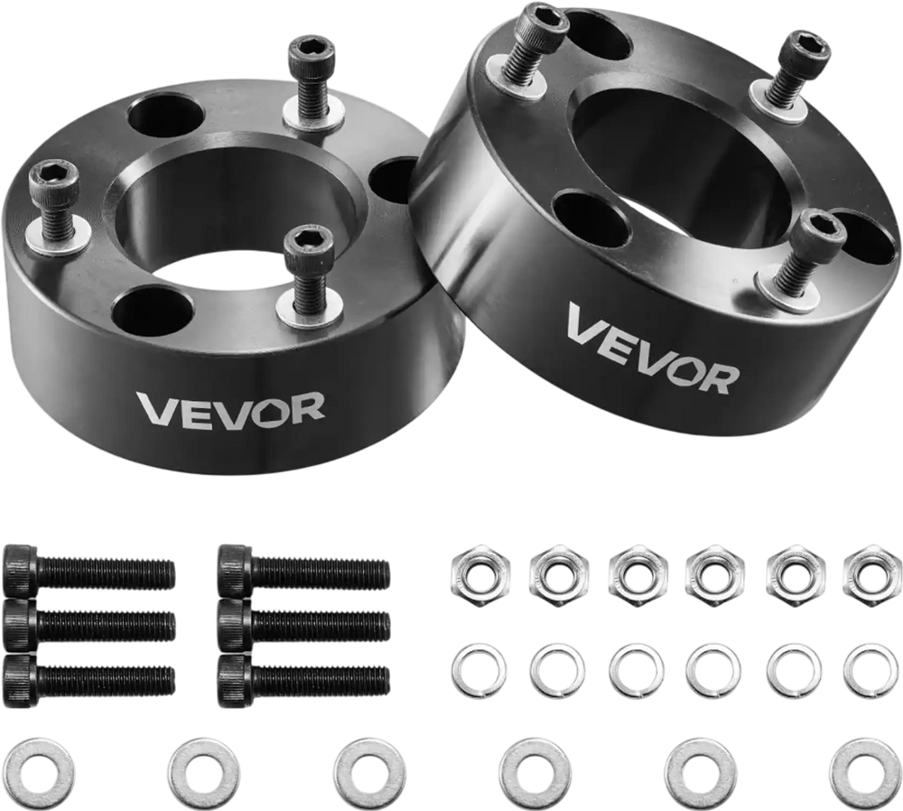 VEVOR 3 Inch Front Leveling Lift Kit for 2004-2025 Ford F150 2WD/4WD, 2003-2018 Expedition, 2005-2008 Lincoln Mark LT, Chassis Level Kit with 2PCS Heavy Duty Forged Aluminum Suspension Strut Spacers