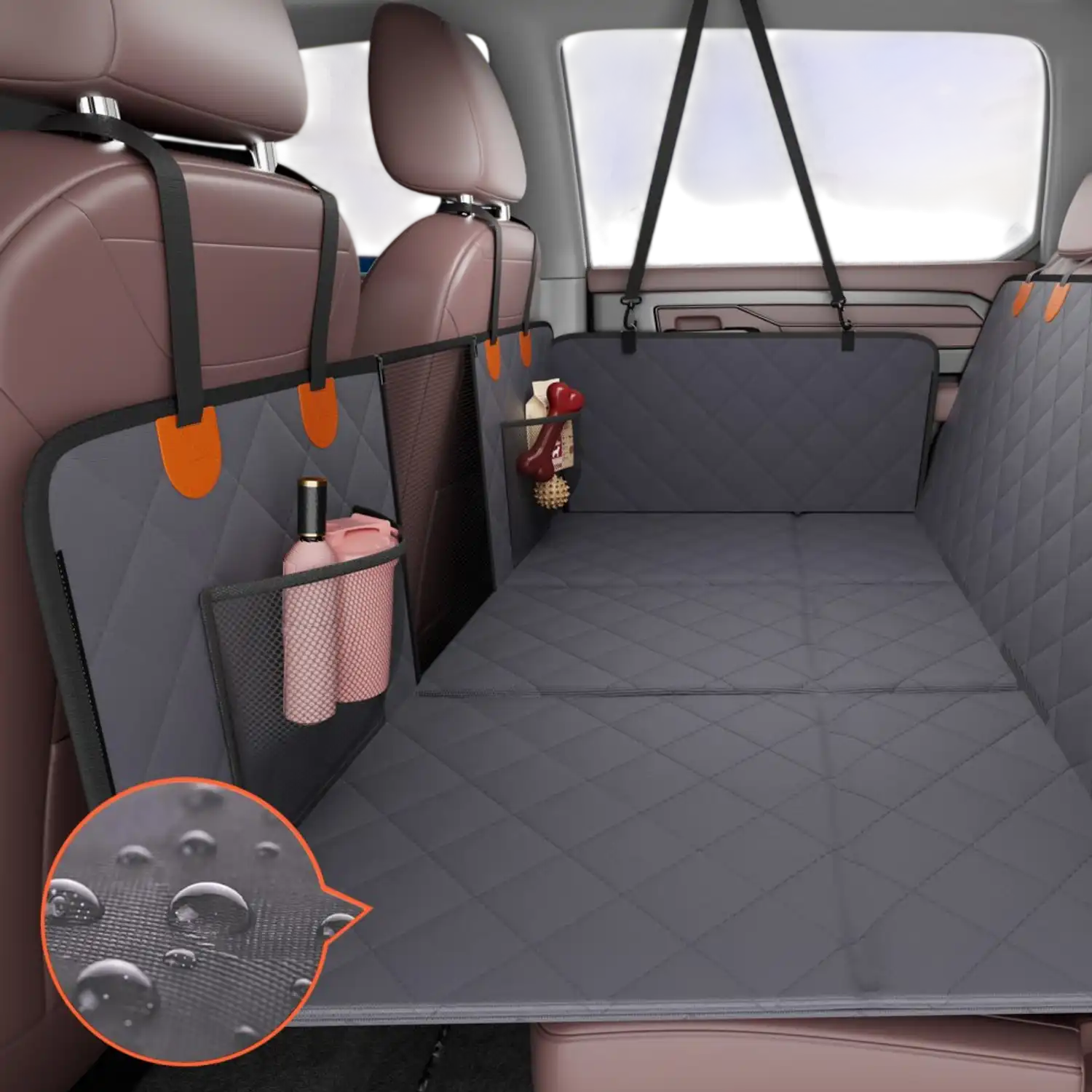 Vevor Dog Car Seat Cover Back Seat Extender Hammock Bed 57.4