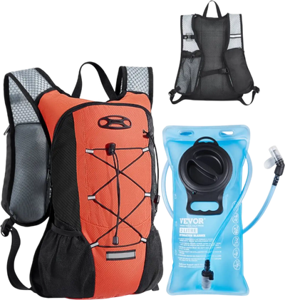 VEVOR Hydration Backpack with 2L TPU Water Bladder, Hydration Pack Backpack, Lightweight Hiking Water Backpack for Men Women, Hydro Water Daypack for Hiking, Running, Cycling, Camping & Rave