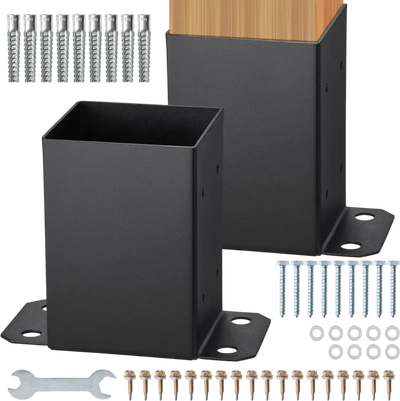 VEVOR 4x4 Post Base 2 Pcs, Inner Size 3.6