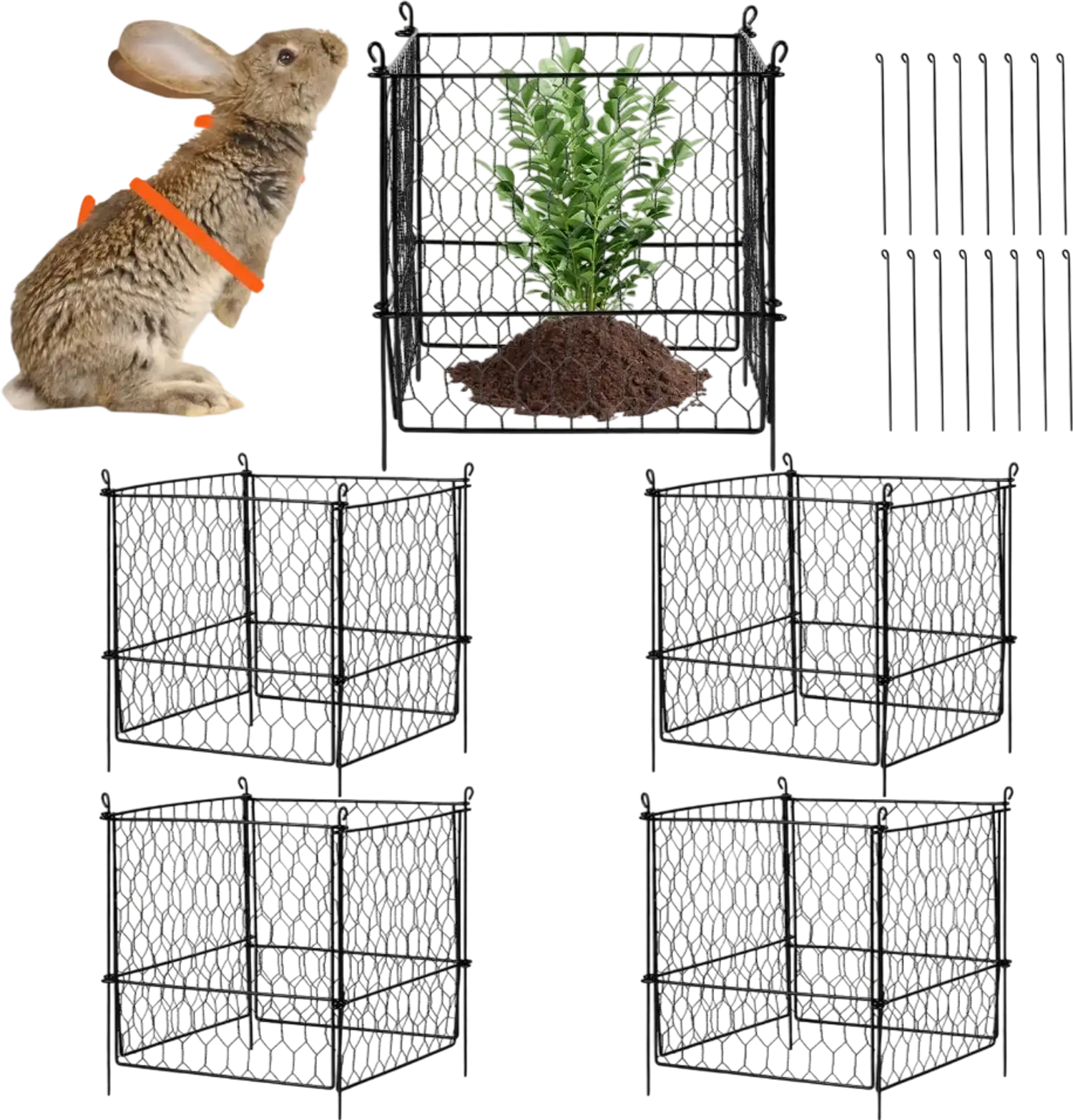 Vevor Plant Cage 4-Pack 13.4