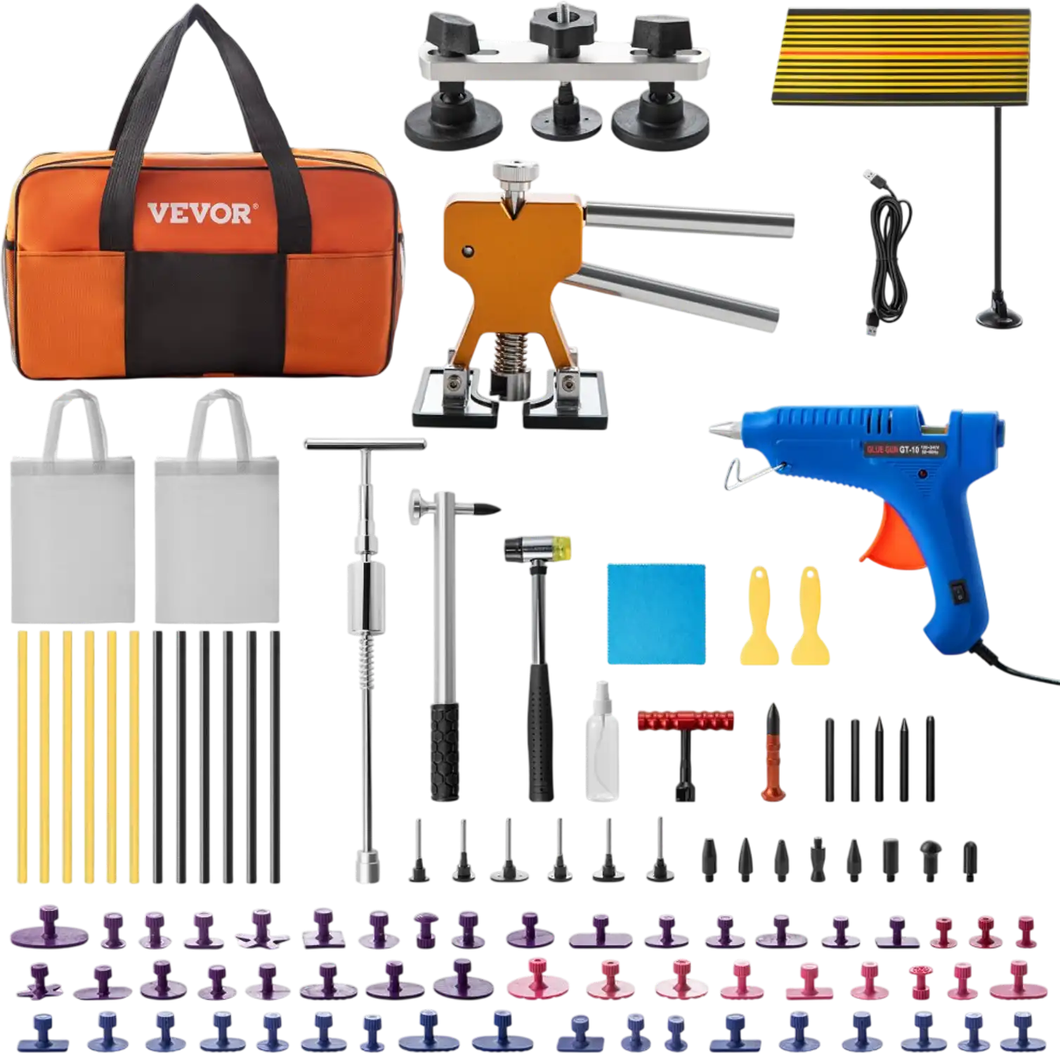 Vevor Dent Removal Tool 89-Pc Paintless Dent Repair Kit New