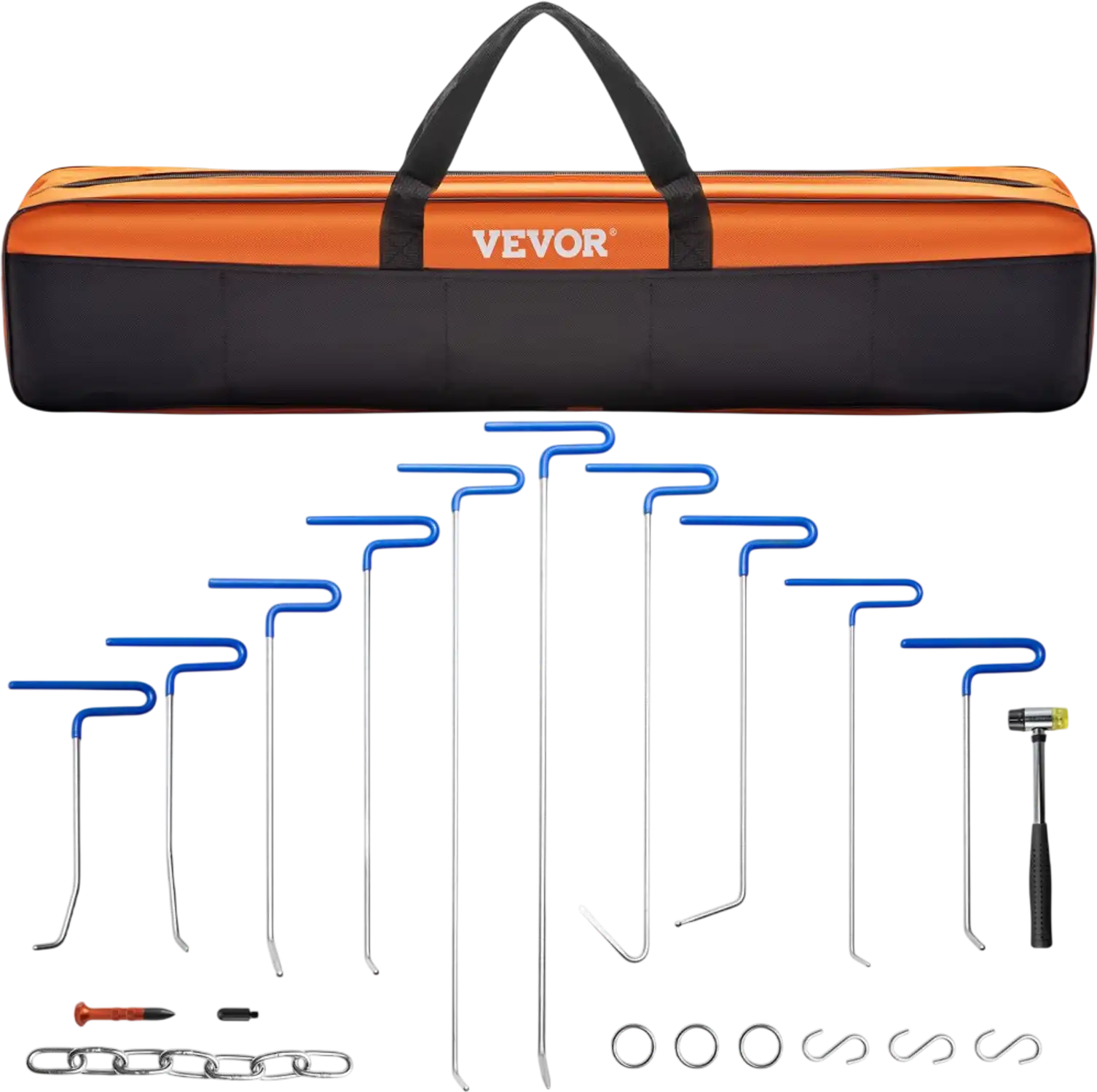 Vevor Dent Removal Kit 20-Pc Paintless Dent Repair Rod Set New