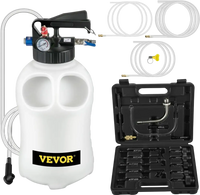 VEVOR Transmission Fluid Pump 2 Way ATF Refill System Dispenser, Oil and Liquid Extractor 10 Liter Large Capacity, Automatic Transmission Fluid Pump Tool Set with 14 Pieces ATF Filler Adapters