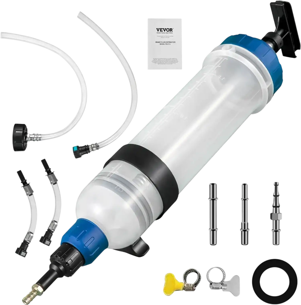 VEVOR Transmission Fluid Pump Manual ATF Refill System Dispenser, Oil and Liquid Extractors 1.5 Liter Large Capacity, Automatic Transmission Fluid Pump Tool Set with ATF Filler Adapters