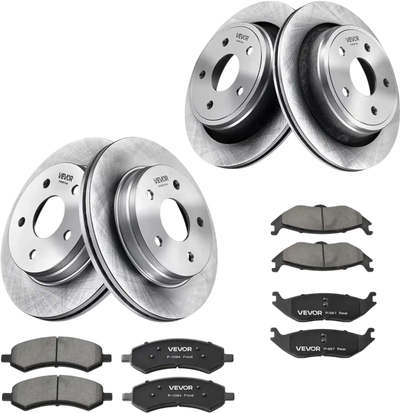 Vevor Front and Rear Brake Kit Ceramic Brake Pads and Hollow Brake Rotors for Dodge Durango Chrysler Aspen Ram 1500 New