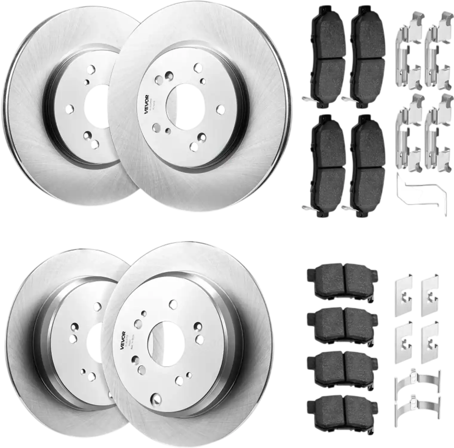 Vevor Brake Kit Front & Rear Ceramic Brake Replacement Kit for 2012-2016 Honda CR-V AWD New