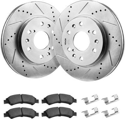 Vevor Brake Rotor Kit Front Drilled & Slotted Brake Rotors Replacement Kit for Cadillac Escalade Escalade ESV New