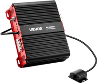 VEVOR Monoblock Car Amplifier, 2000W RMS MAX, 1/2/4 Ohm Stable, 1-Channel Class D Car Audio Amplifier with Remote Subwoofer Level Control, Low Pass Filter and Bass Boost, Volume Controller Included