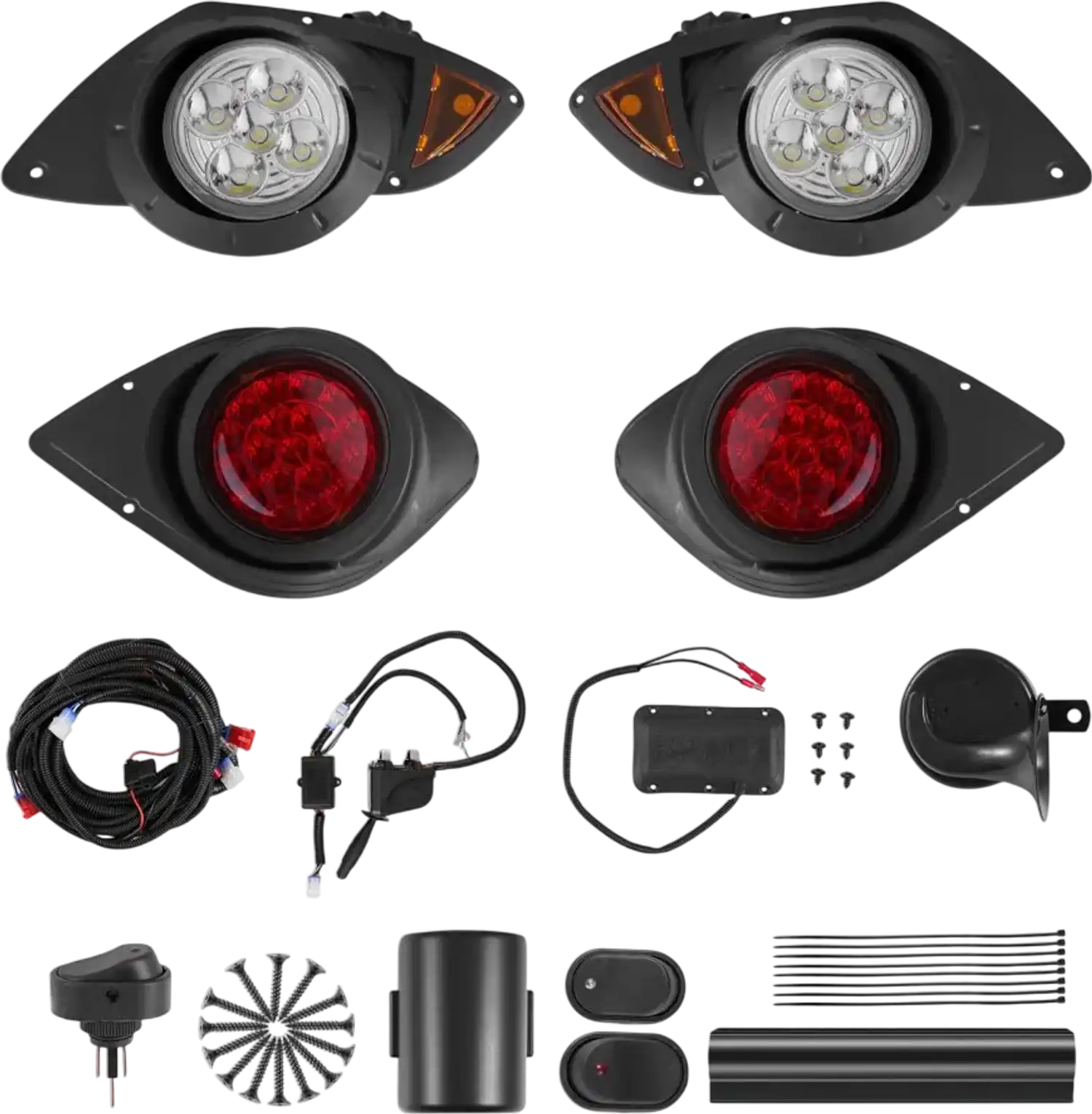 Vevor Golf Cart Light Kit Street Legal LED Headlight and Taillight for Yamaha G29 2007-Up New