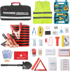 VEVOR Car Emergency Kit, 2-in-1 First Aid Kit with Jumper Cables, Essential Roadside Emergency Car Kits for Vehicle, Travel and Home, 31-Piece Auto Road Side Assistance Tools with Medical Aid Kits