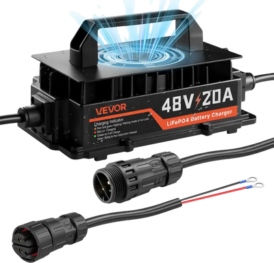 Vevor Golf Cart Battery Charger 48V 20A Lithium Smart Charger New