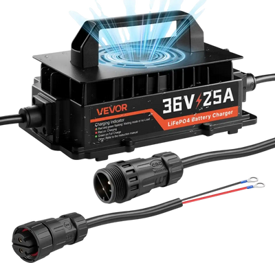 Vevor Golf Cart Charger 36V 25A Lithium Smart Battery Charger New