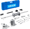 VEVOR 9-Way Slide Hammer Puller Set, 15PCS Front Wheel Hub Bearing Remover & Rear Wheel Axle Hub Dent Shaft Puller Tool Kit, Axle Bearing Puller Tool Kit and Slide Hammer Remover Set with Carry Box