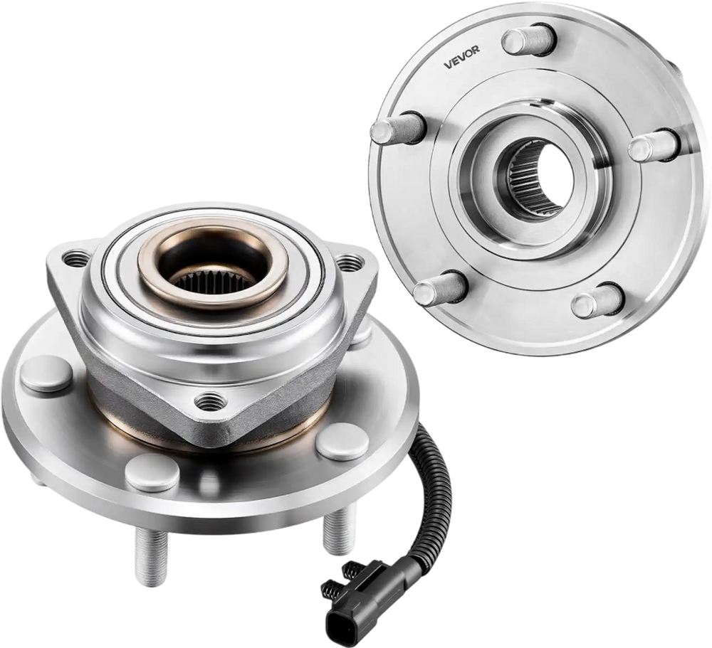 VEVOR 2PCS Front Wheel Bearing & Hub Assembly Fit for Jeep Wrangler 2010 Islander 2016 Rubicon Sahara 75th Anniversary Sport Utility OEM 513272, 5 Lugs with ABS Sensor, Wheel Bearing Hub Assembly Set