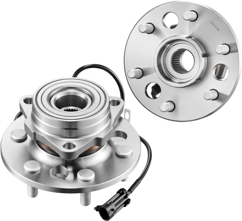 VEVOR 2PCS Front Wheel Bearing & Hub Assembly Fit for 1999-2000 Cadillac Escalade 1995-1999 Chevrolet Tahoe GMC Yukon K1500 Suburban OEM 515024, 6 Lugs with ABS Sensor, Wheel Bearing Hub Assembly Set