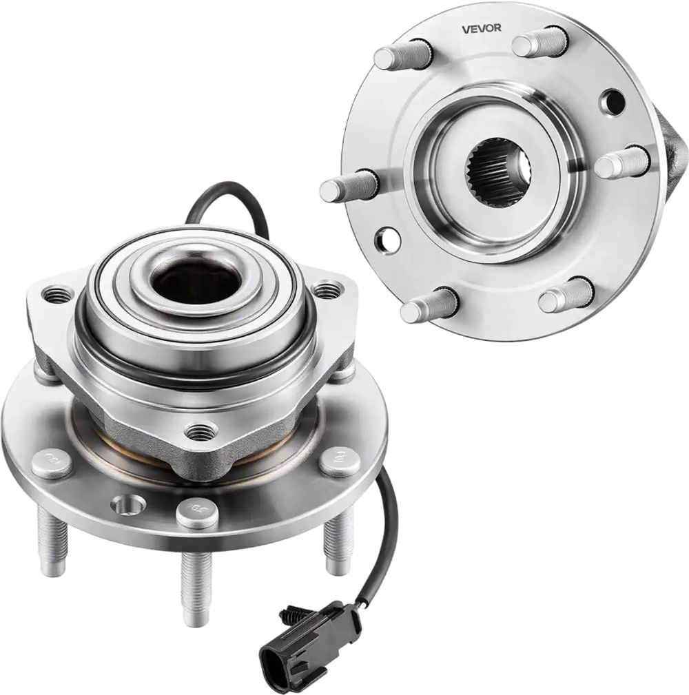 VEVOR 2PCS Front Wheel Bearing & Hub Assembly Fit for 2004-2007 Buick Rainier 2003-2006 Chevy SSR 2002-2009 GMC Envoy 2005-2009 Saab 9-7X OEM 513188, Wheel Bearing Hub Assembly Set with ABS Sensor