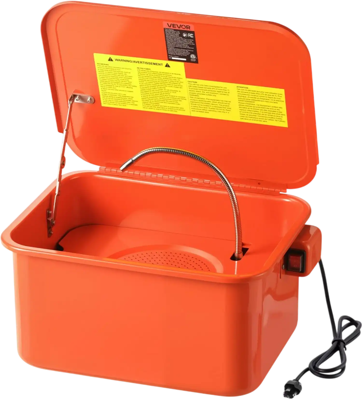 Vevor Parts Washer 5-Gallon Portable Steel Automotive Cleaner with Electric Pump New