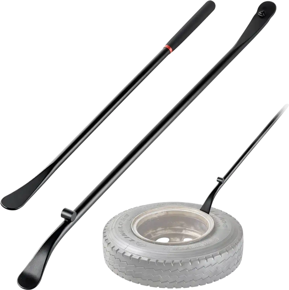 VEVOR Tire Bars, 2 PCS, 38.2 Inch Tire Mount and Demount Iron & 30 Inch Mt and Demount Spoon Bar, Heavy Duty Alloy Steel Changing Tools for Truck, Semi Truck, Off-Road Vehicle, Bus, Tractor, Black