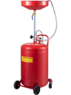VEVOR Waste Oil Drain Tank 20 Gallon Portable Oil Drain Air Operated Drainer Oil Change, Oil Drain Container, Fluid Fuel Transfer Drainage Adjustable Funnel Height, with Wheel for Easy Oil Removal