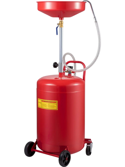 Vevor Oil Drain Tank 20 Gallon Portable Air Operated Waste Oil Drainer New