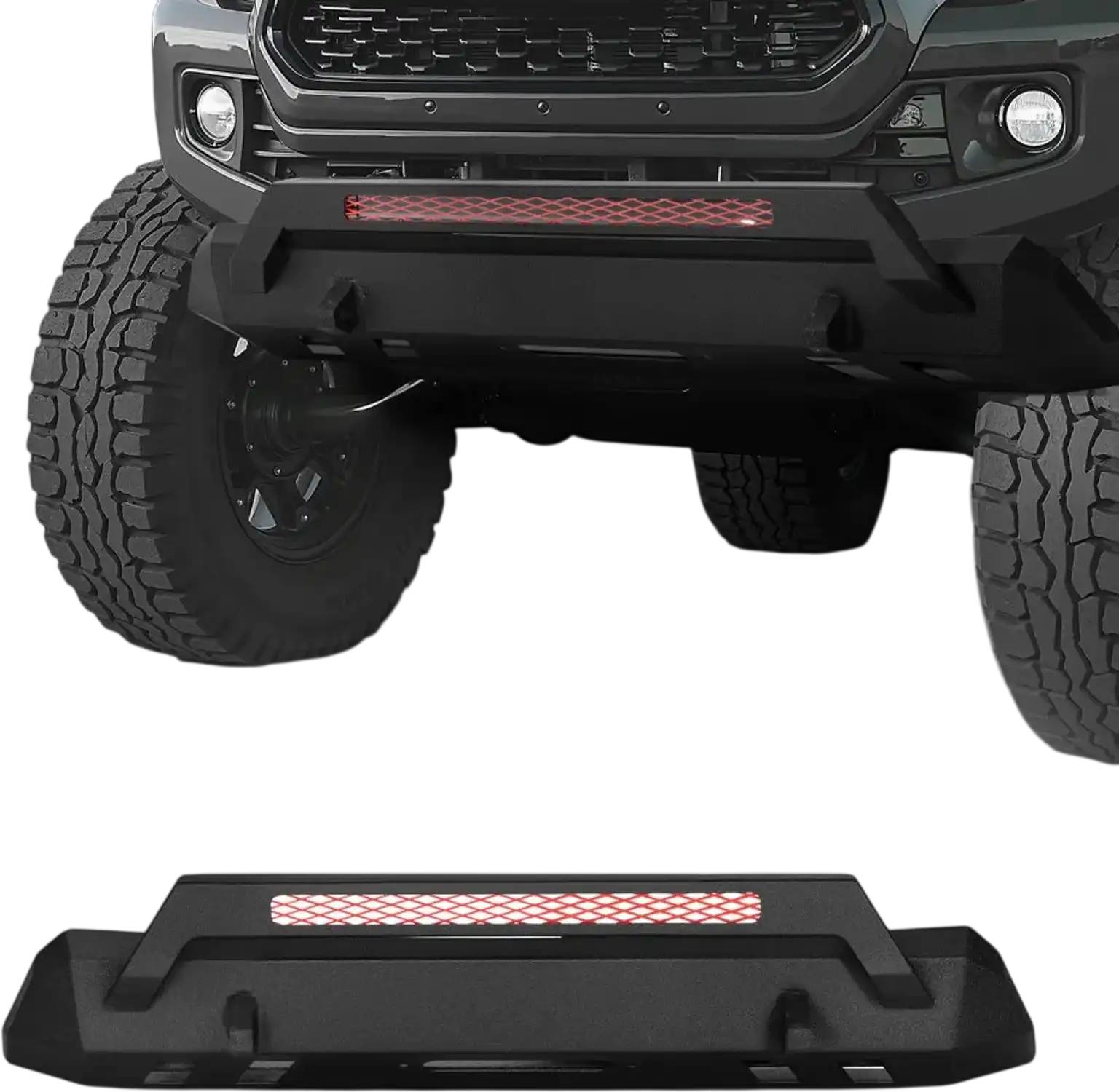 Vevor Front Bumper Toyota Tacoma Winch Plate Bull Bar New