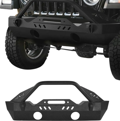 Vevor Front Bumper Jeep Wrangler JL JLU Gladiator JT Heavy-Duty Steel Off-Road New
