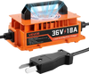 VEVOR Golf Cart Battery Charger 36V 18A Smart Charger with Crowfoot Plug, Only for Lead Acid Battery, Aluminum Alloy Shell, Trickle Charging, LED Indicator Light, with Cooling Fan, IP67 Waterproof