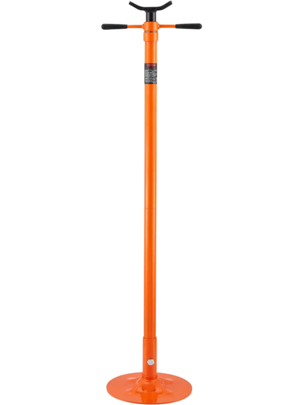 VEVOR Underhoist Support Stand, 3/4 Ton Capacity Under Hoist Jack Stand, Lifting from 52.8" to 76", Bearing Mounted Spin Handle Pole Jack, Self-Locking Threaded Screw, Support Vehicle Components