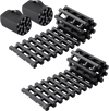 VEVOR 7 TON Traction Boards with TPR Material, Recovery Boards for Off-road Vehicles/Cars/Pickups/SUVs/RVs, Pair Tire Traction Mats on Snow, Sand, Mud and Loose Terrain, Storage Bags, Short, Black