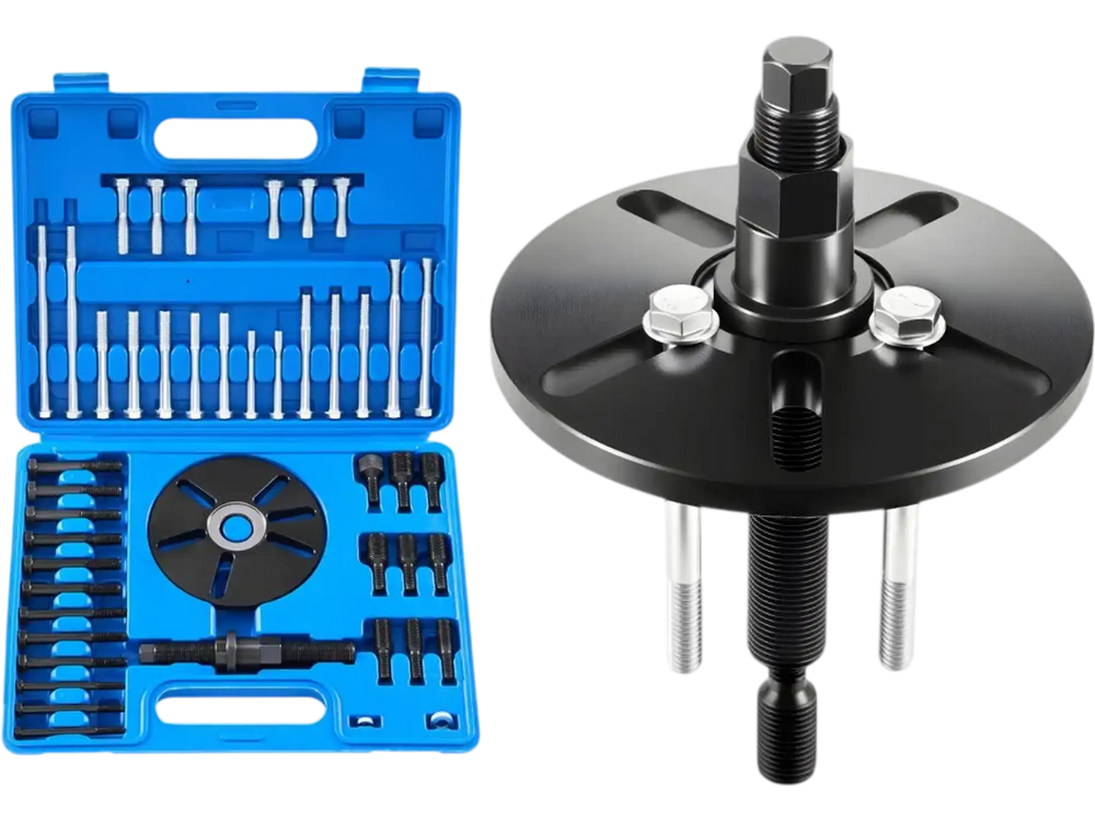 VEVOR Harmonic Balancer Puller Removal & Install Tool Kit, All-Steel Harmonic Balancer Installer Set Tool Kit for Removing and Installing of Balancers, Flywheels, Crankshaft Pulleys, Steering Wheels
